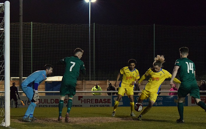 Joe Doyle-Charles clears a danger ball for Matlock