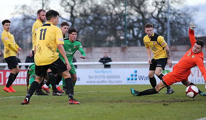 Joe Mwasile scores but it is adjudged offside