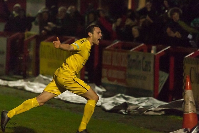 Joel Stair winner against Witton - by Martyn Wilson