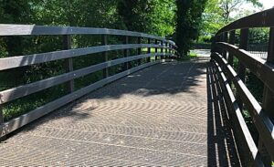 Wistaston bridge made from plastic bottles