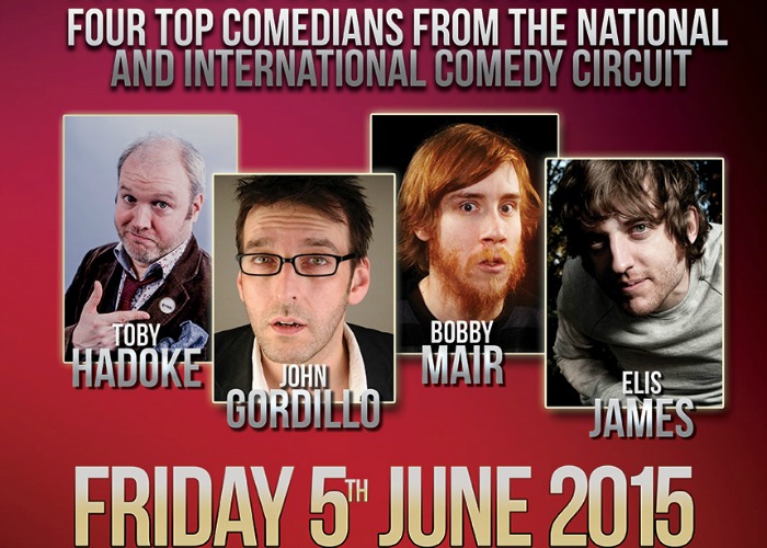 Bobby Mair on June 2015 comedy stand up at Nantwich Civic Hall