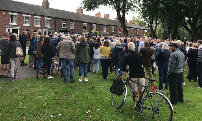 Kieran Mullan addresses Barony Park crowd