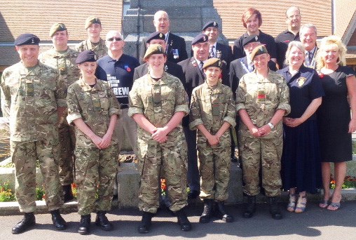 King's Shilling Walk launch by Nantwich and Crewe Royal British Legion branches