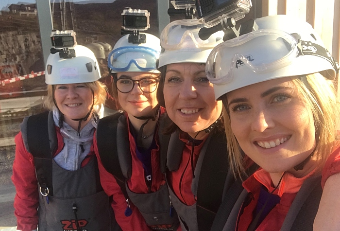 Leighton pancreatic cancer support group took on the World's Fastest Zipline 3