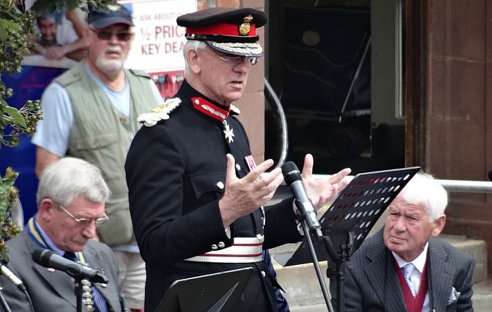 Lord Lieutenant of Cheshire David Briggs MBE at BAttle of Somme memorial