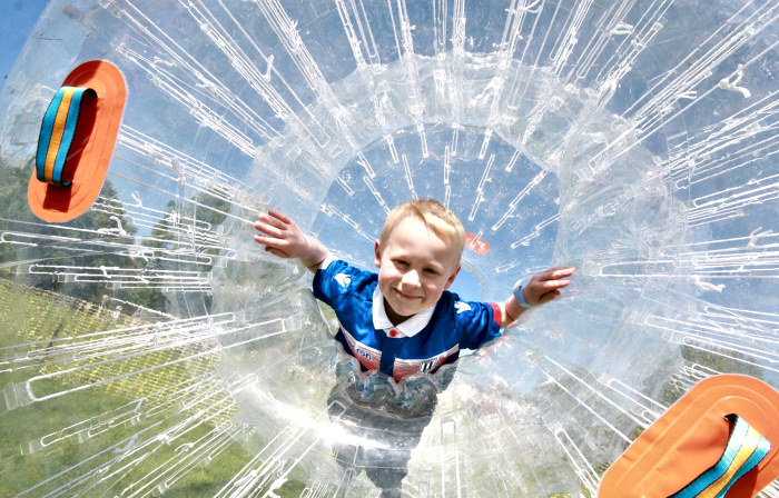 Reaseheath Family Festival - Lucas Churchill 6yrs SOT zorbing (1)