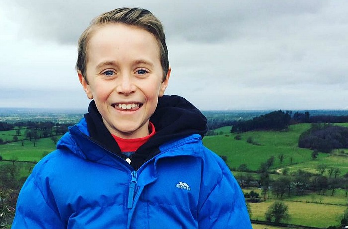 Lucas Mottram, 10, and Snowdon charity climb