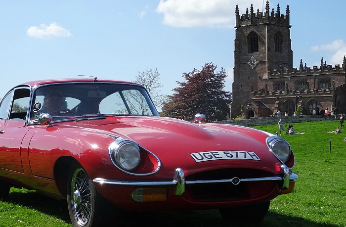 Marbury - Classic car and motorcycle parade - Jaguar E-Type