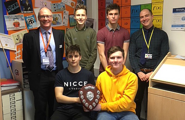 Mathematicians from BL6 show Keele Shield won for performance