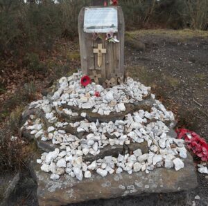 Memorial to Pilot Officer Hughes RCAF near Liss in Hampshire (1)