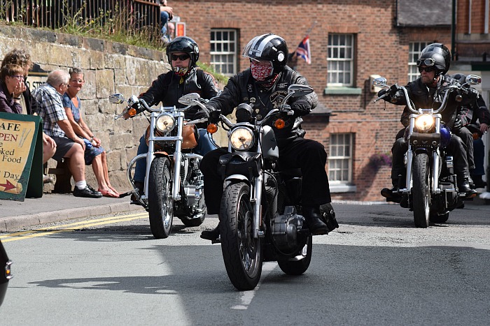 Motorcyclists in the parade