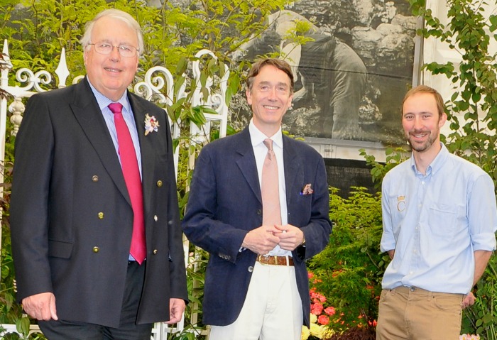 Mr Lea Lord C and Barry close up - chelsea flower show