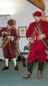 Musketry demonstration led by members of the Sealed Knot. Picture Paul Topham