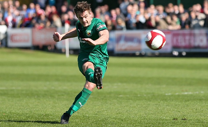 Nantwich 2nd goal - Josh Hancock scores from a 25 yard freekick