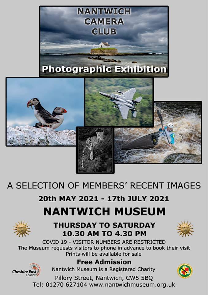 Nantwich Camera Club - Photographic Exhibition 2021 at Nantwich Museum - poster