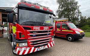 Detectives investigating arson of large barn near Leighton Hospital