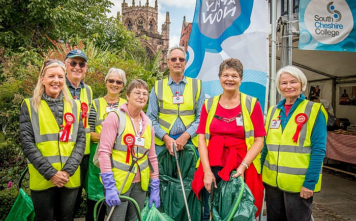 Nantwich Food Festival volunteers in 2015