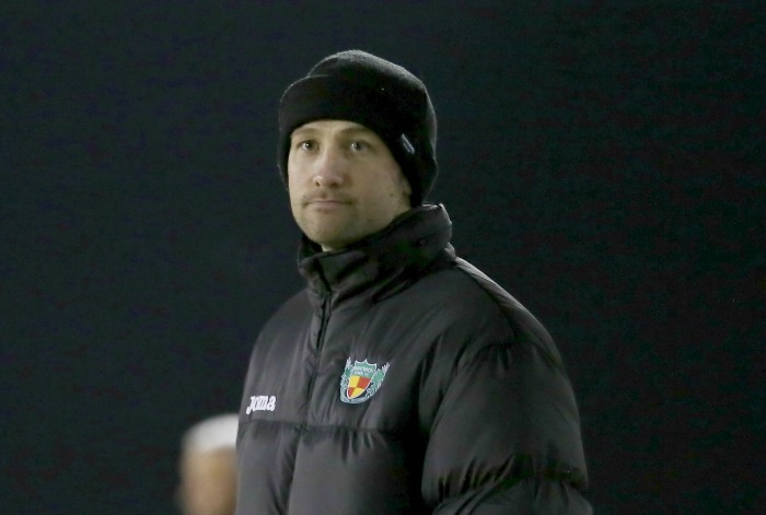 Defeat at Buxton - Nantwich Town boss Phil Parkinson against Blyth Spartans