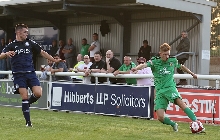 Nantwich Town cross the ball