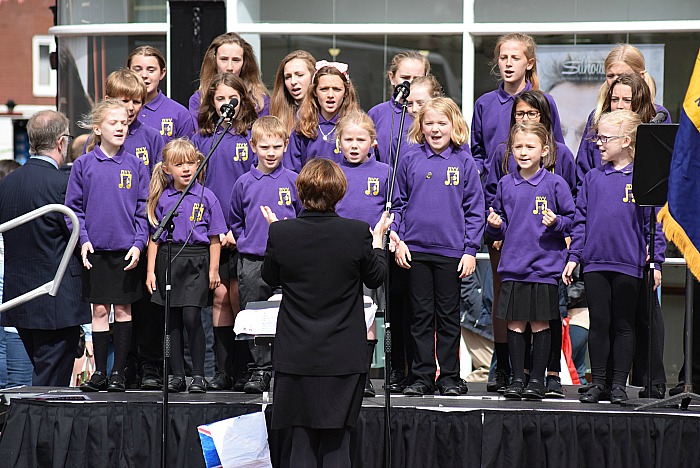 Nantwich Young Voices at Battle of Somme memorial