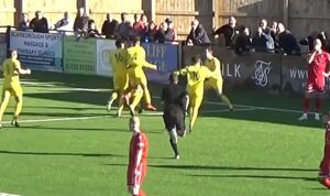 Hat-trick hero Danny Glover sees Nantwich Town beat Scarborough Athletic