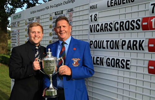 Nantwich golfer Martin O'Connor and Kenny Close