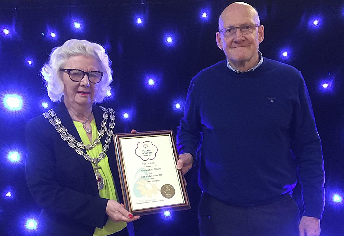 Nantwich in Bloom presentation - gold certificate