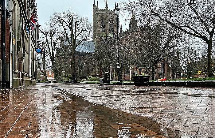 Nantwich in floods - by Jonathan White