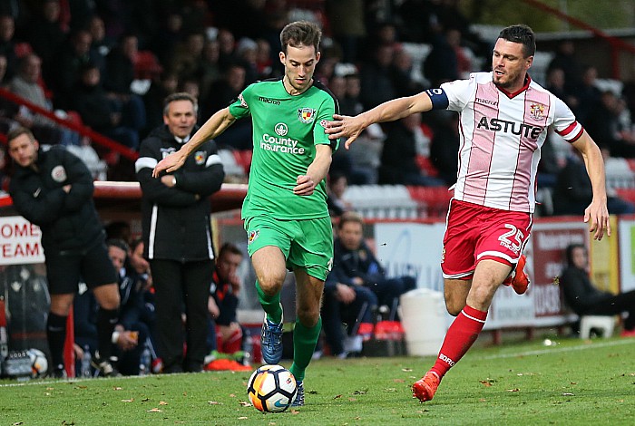 Nathan Cotterell chases down the wing