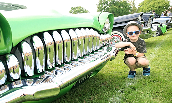 Oliver Cornes, 5, American muscle car