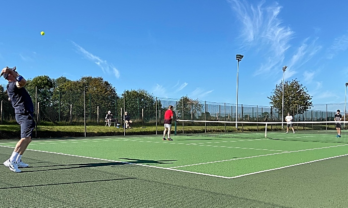 Open Doubles Final - John Lloyd serves to Paul Unwin (1)