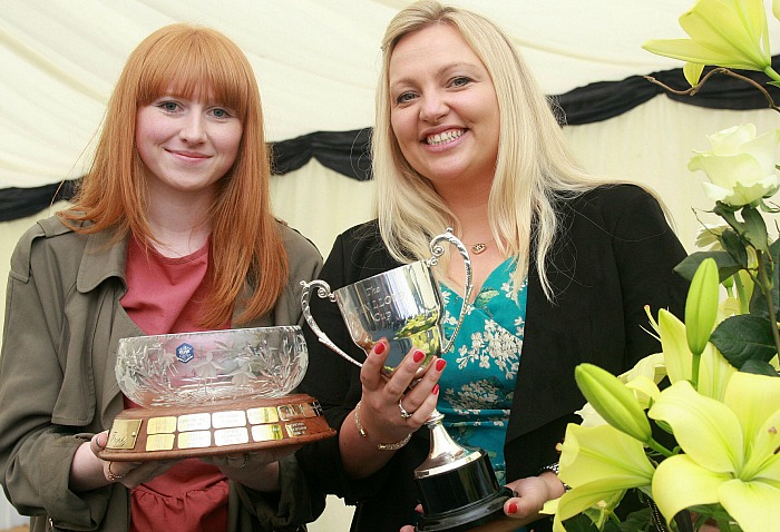 P7 floristry Ashleigh Goldstraw, Karen Cope