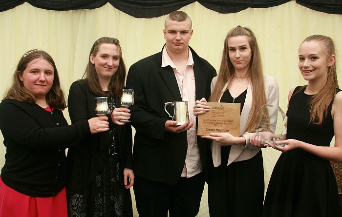 P9 Courtney Brown, Sarah McKay,David Skinner, Demi Welford, Chloe Cashmore