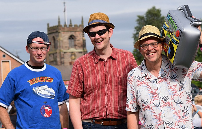 Party on Park - Audience l-r Chris White – Andrew Feltham – Mark Ray prepare to party