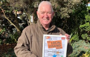 Nantwich Litter action leader named “Local Legend” by The Cat FM