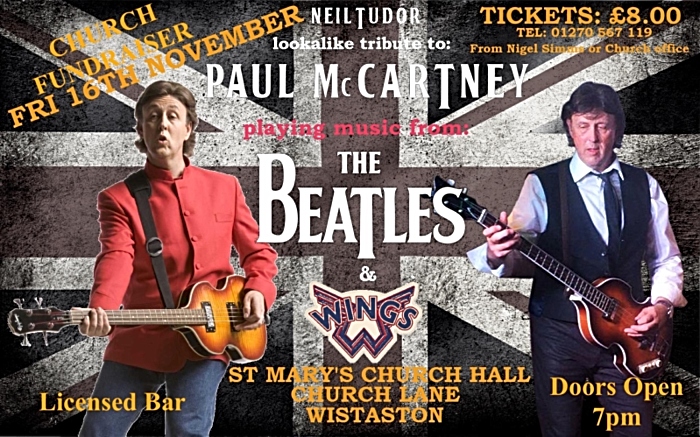 Paul McCartney Tribute Act - Neil Tudor in concert - Wistaston - Fri 16-11-18 (1)