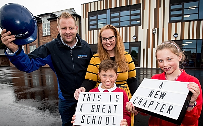 Tarporley primary school project - Jamie Evans, Kerry Forrester and pupils, Sam Stockton and Ella Jones