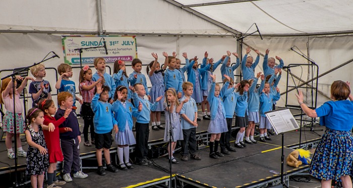 Pear Tree School pupils at Skoolzfest in Nantwich