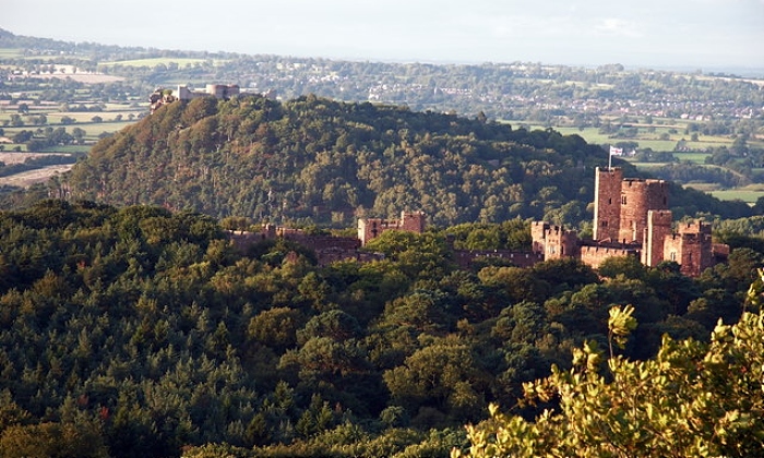 Peckforton Castle and Sandstone Ridge - by Peter Styles, creative commons