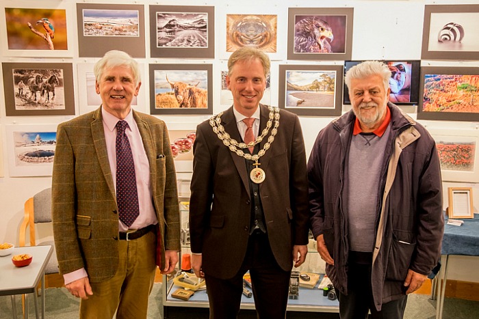 camera club - photo-of-three-people-john-kay-club-chairman-andrew-martin-town-mayor-john-dodd-club-founder