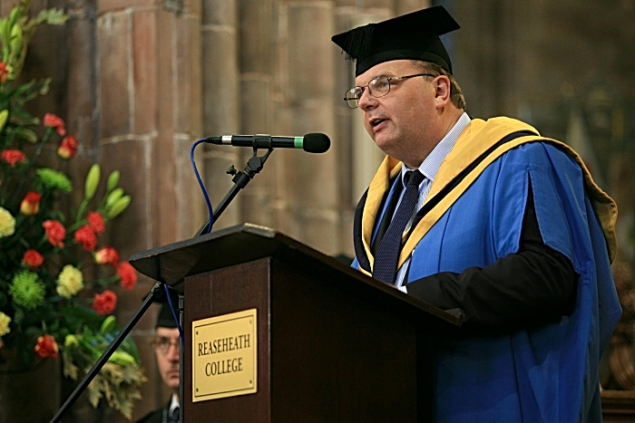 Principal Marcus Clinton addresses guests - St Mary's Church 2