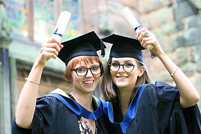 Business graduates - Abi Bore and Charlotte Brooks (2)