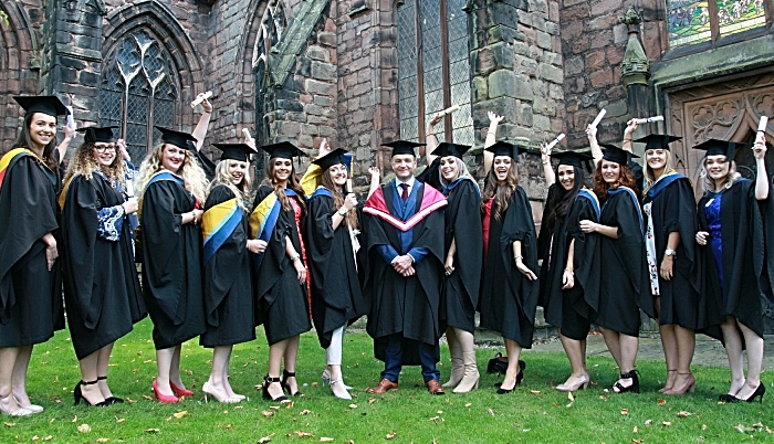 Science graduates with CM Amelia Kenyon