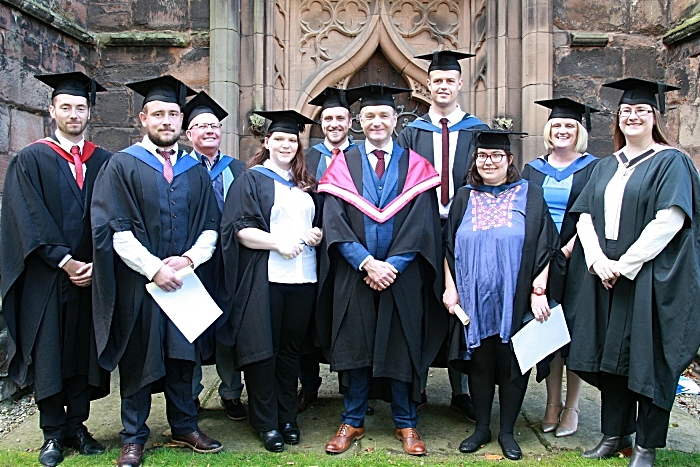 Craig Bailey, Adam Taylor, Will Parks, Angharad (Annie) Rhoden-Farmer, David (Dave) Cutler, Joe Latham , Liz Rees Graham, CM Lis Morris