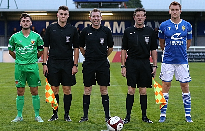 Pre-match - club captains and match officials (1)