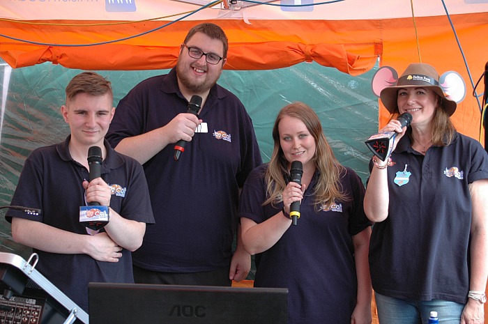 Presenters from The Cat 107.9 FM community radio station