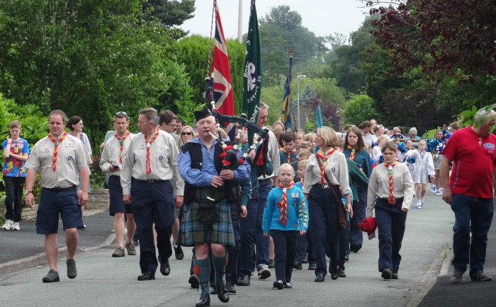 Procession at Wistaston fete