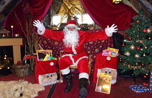 Santa sets up Grotto in Nantwich Bookshop