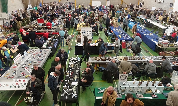 Publicity photo - military modelling exhibitors in the Sports Hall (1)