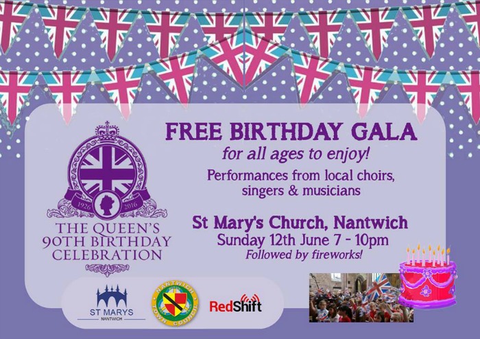 Queen 90th birthday gala, Nantwich